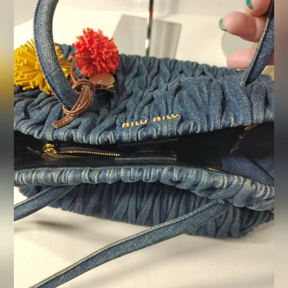 💙MIU MIU Denim Matelasse Bag Bundle - Picture 8 of 11